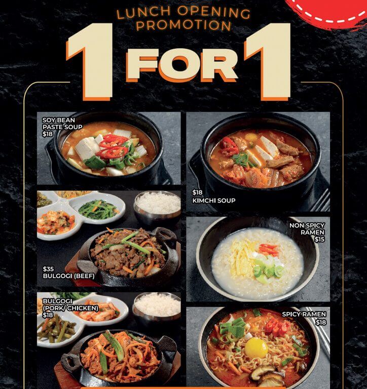 OMMA - 1for1 lunch promotion