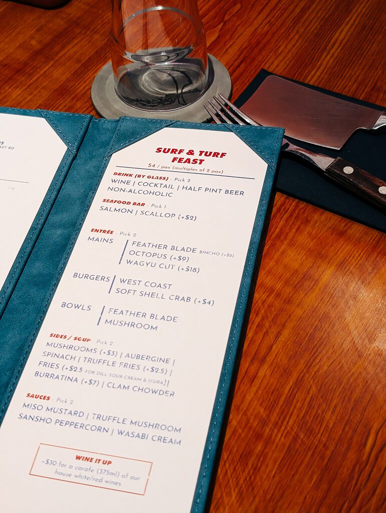 Feather Blade East Coast Singapore Insiders 2024 6 — Dive into Surf & Turf Delights at The Feather Blade Steakhouse & Seafood — Singapore Insiders