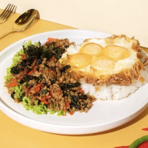 Eggs Marks the Spot: An Eggy Affair with Basil Pork at Bangkok Jam! Singapore