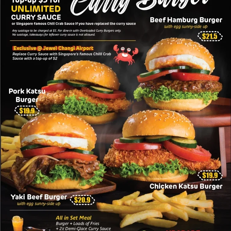 Monster Curry Launches Overloaded Curry Burger Series Islandwide Singapore