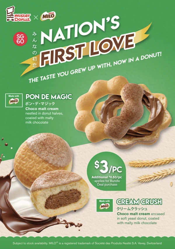 Mister Donut x MILOR Unite for SG60 with Limited Edition Singapore