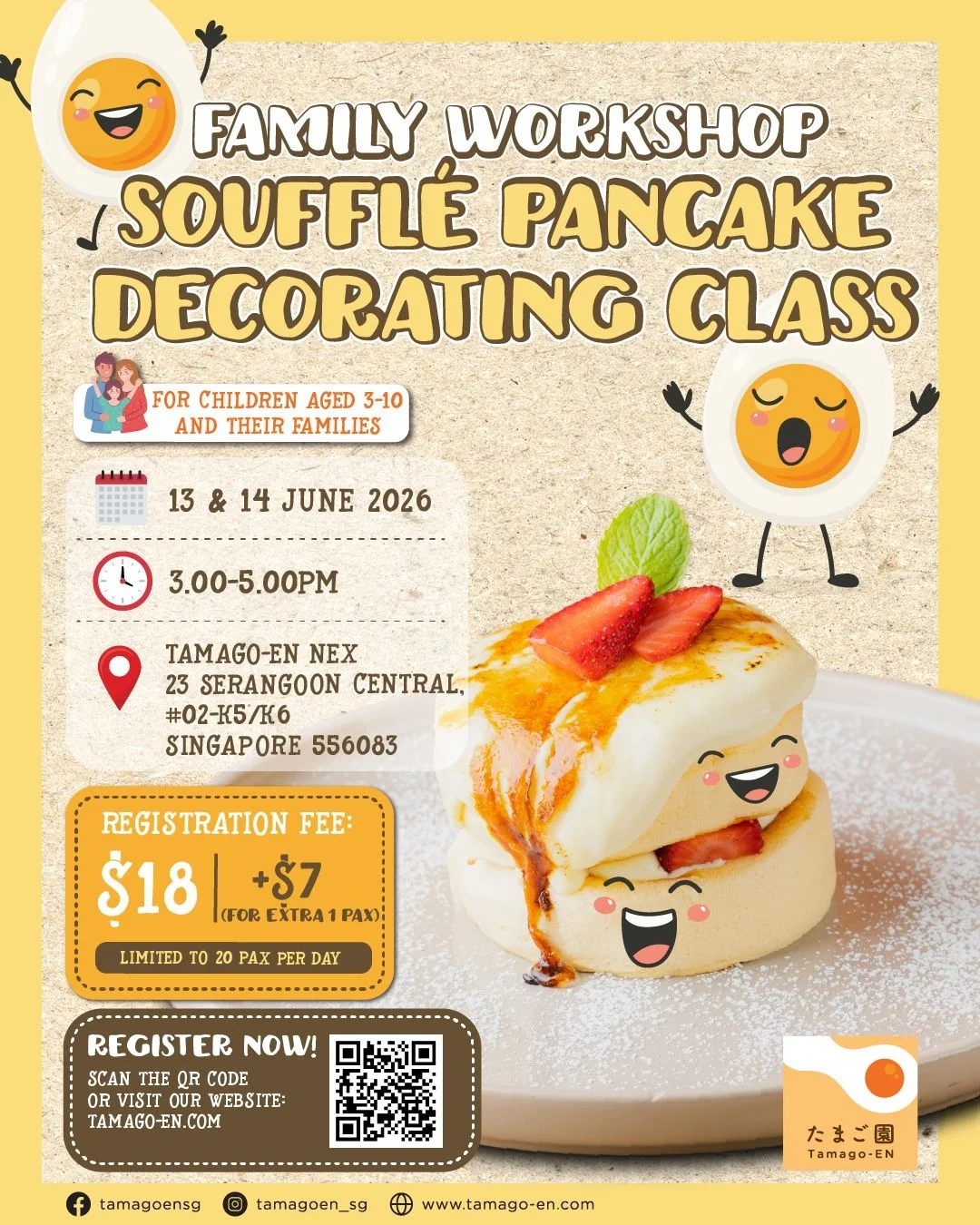 Tamago-EN Launches DIY Soufflé Pancake Workshop This Singapore